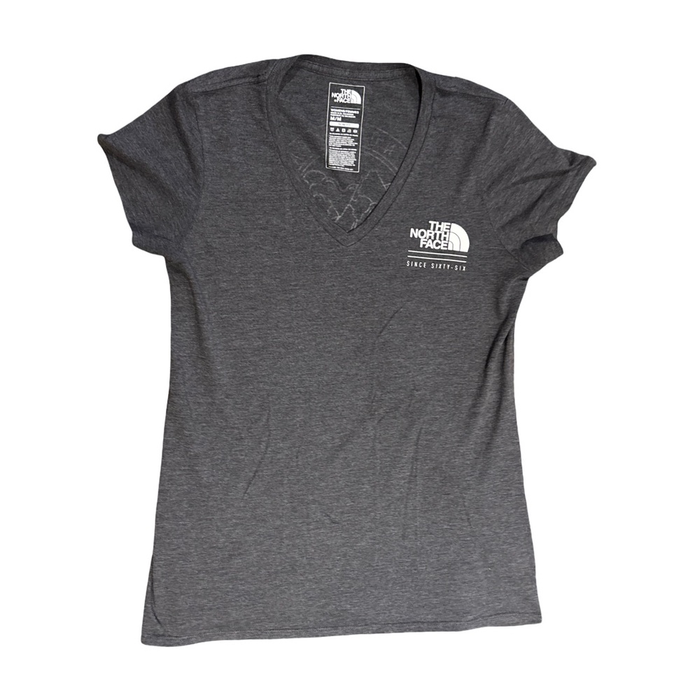 The North Face Charcoal V-Neck Tee - size M